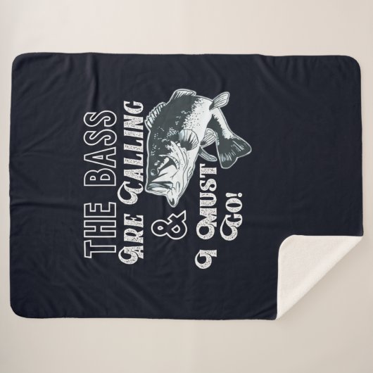 Forellenbarsch-Fischen-Zitat-Decke Sherpadecke (Vorderseite (Horizontal))