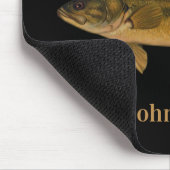 Forellenbarsch Fish Dein Name Hier Mousepad (Ecke)