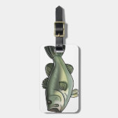 Forellenbarsch Gepäckanhänger (Vorderseite vertikal)