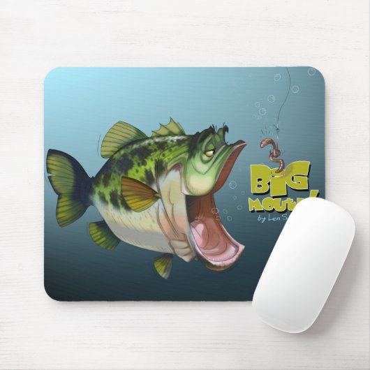 Forellenbarsch Mousepad (Mit Mouse)