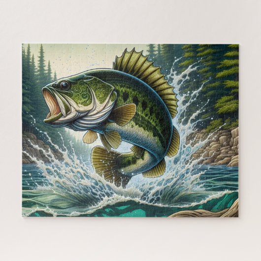 Forellenbarsch Puzzle (Horizontal)