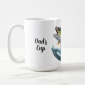 Forellenbarsch schlägt oberflächenköder kaffeetasse (Links)