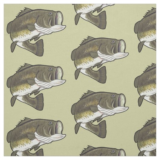Forellenbarsch Stoff (Muster)
