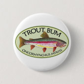 Forellenbarsche Fischerei Button (Vorderseite)