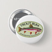 Forellenbarsche Fischerei Button (Vorne & Hinten)