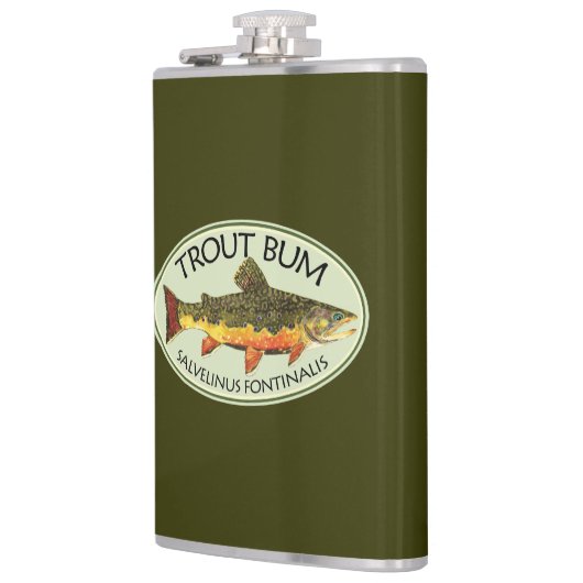 Forellenbarsche Fischerei Flachmann (Links)