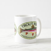 Forellenbarsche Fischerei Kaffeetasse (VorderseiteRechts)