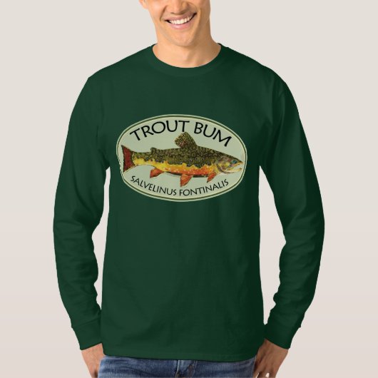 Forellenbarsche Fischerei T-Shirt (Vorderseite)