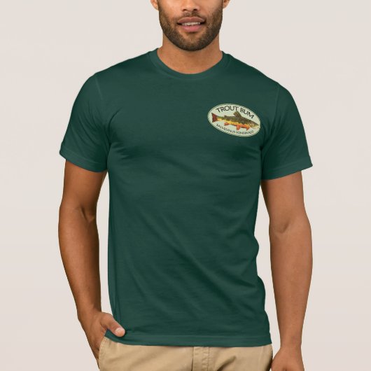 Forellenbarsche Fischerei T-Shirt (Vorderseite)