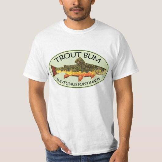 Forellenbarsche Fischerei T-Shirt (Vorderseite)