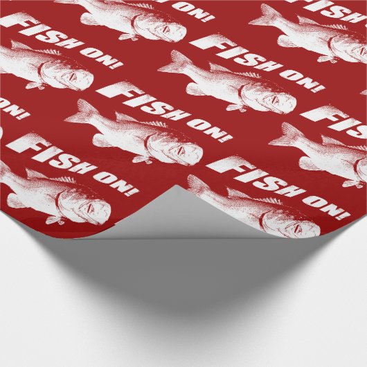 Forellenbarschfische an geschenkpapier (Ecke)