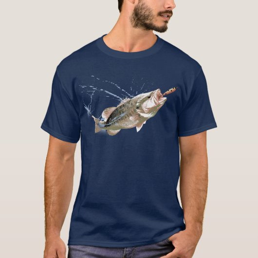 Forellenbarschsprung T-Shirt (Vorderseite)