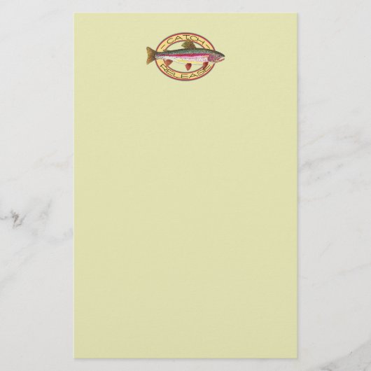 Forellenfang und Freilandfischerei Briefpapier (Vorderseite)