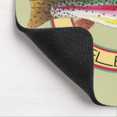 Forellenfang und Freilandfischerei Mousepad (Ecke)