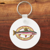 Forellenfang und -freisetzung schlüsselanhänger (Vorderseite)