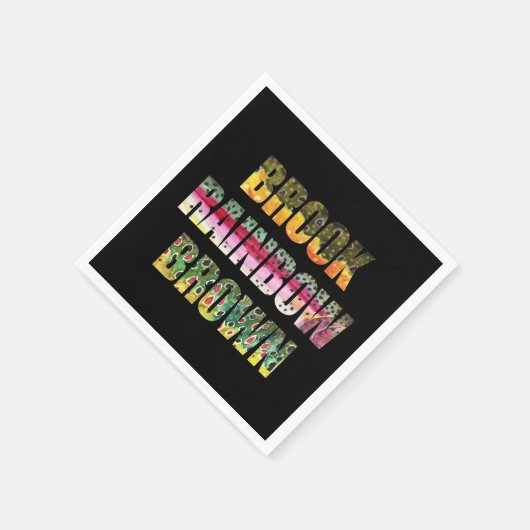 Forellenfelle des Bachs, Regenbogen, braun Serviette (Ecke)