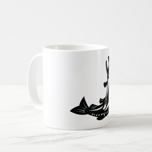 Forellenfisch Kaffeetasse (Vorderseite Links)