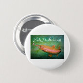Forellenfisch Lachs/Regenbogenforelle Button (Vorne & Hinten)