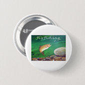 Forellenfisch Lachs/Regenbogenforelle Button (Vorne & Hinten)