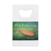 Forellenfisch Lachs/Regenbogenforelle Geldbeutel Flaschenöffner (Rückseite)
