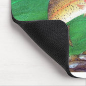 Forellenfisch Lachs/Regenbogenforelle Mousepad (Ecke)