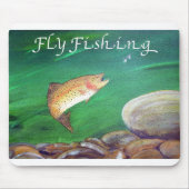 Forellenfisch Lachs/Regenbogenforelle Mousepad (Vorne)