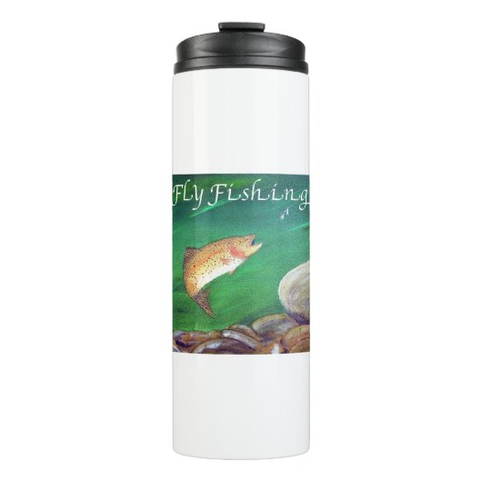 Forellenfisch Lachs/Regenbogenforelle Thermosbecher (Vorderseite)
