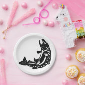 Forellenfisch Pappteller (Party)