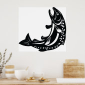 Forellenfisch Poster (Küche)