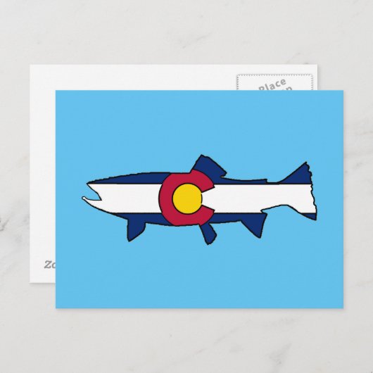 Forellenfisch Postkarte (Vorne/Hinten)