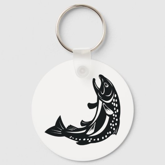 Forellenfisch Schlüsselanhänger (Rückseite)