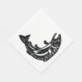 Forellenfisch Serviette (Ecke)