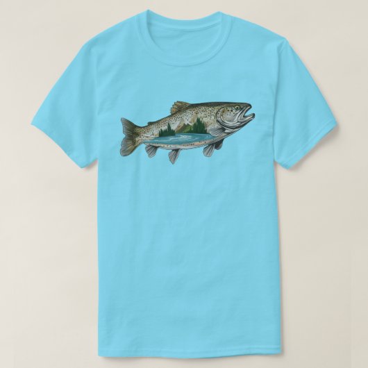 Forellenfisch T-Shirt (Design vorne)