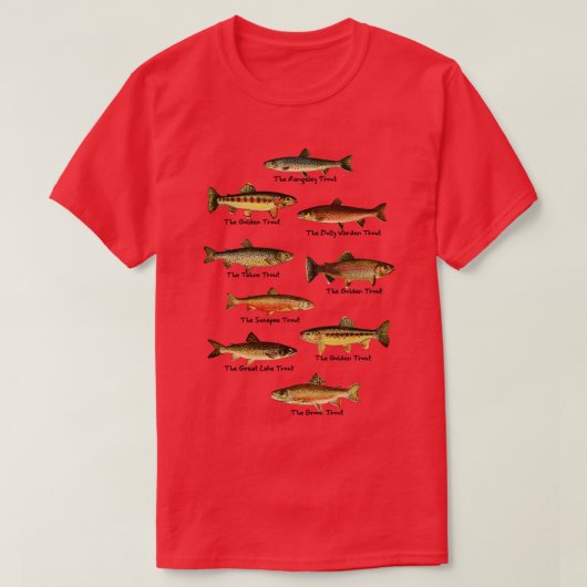 Forellenfische in Pennsylvania 1 T-Shirt (Design vorne)