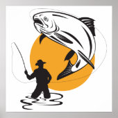 Forellenfischen Poster (Vorne)