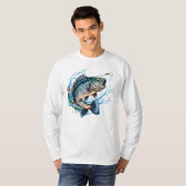 Forellenfischen  T-Shirt (Vorne ganz)