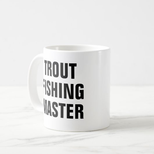 Forellenfischer Kaffeetasse (Vorderseite Links)