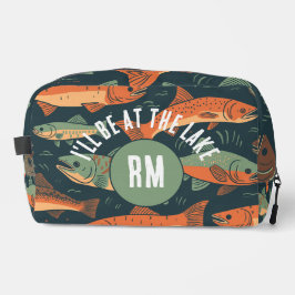 Forellenfischer Monogramm Waschbeutel