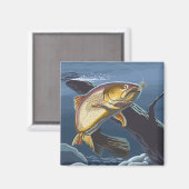 Forellenfischerei Abschnitt 2 Magnet (Vorderseite/Rückseite)