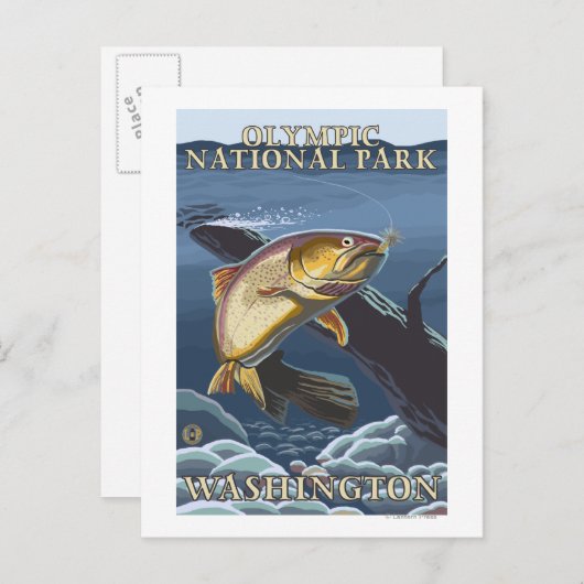 Forellenfischerei Abschnitt 4 Postkarte (Vorne/Hinten)