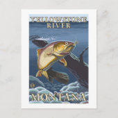 Forellenfischerei Abschnitt 5 Postkarte (Vorderseite)