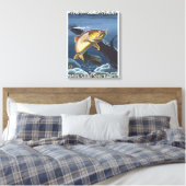 Forellenfischerei - Berg Baker, WA Leinwanddruck (Insitu (Schlafzimmer))