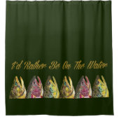 Forellenfischerei Duschvorhang (Vorderseite)