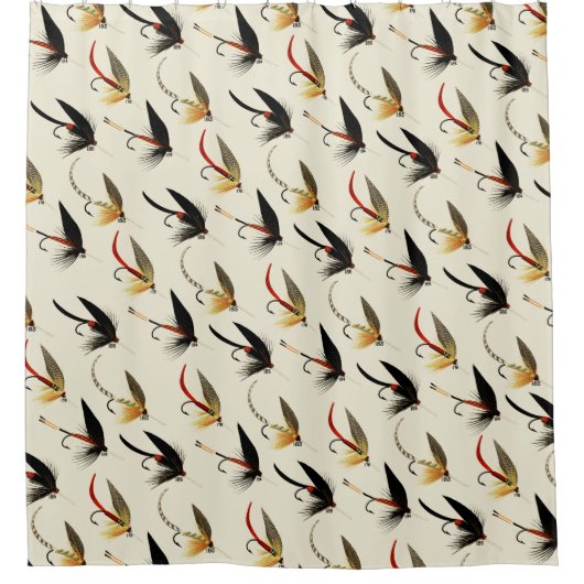 Forellenfischerei Duschvorhang (Vorderseite)