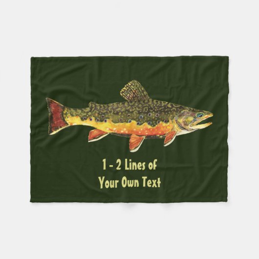 Forellenfischerei Fleecedecke (Vorderseite (Horizontal))