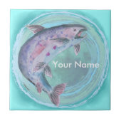 Forellenfischerei Fliese (Vorderseite)