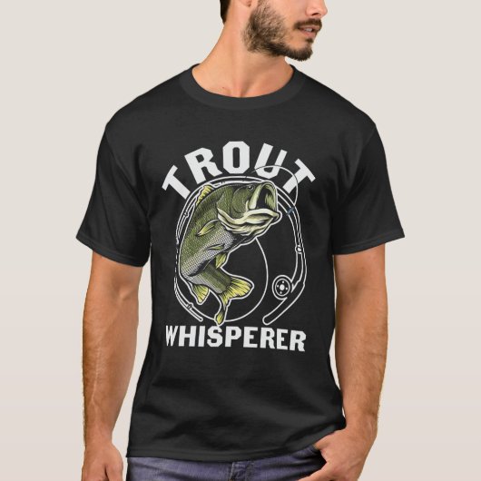 Forellenfischerei - Forellenflüster Cool Graphi T-Shirt (Vorderseite)