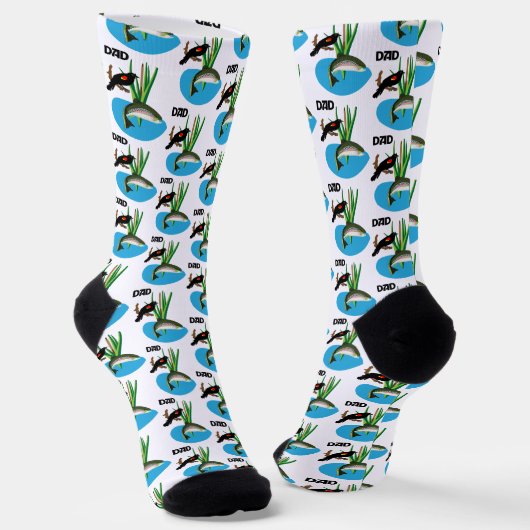 Forellenfischerei für Vater Premium-Crew Socken (Gewinkelt)