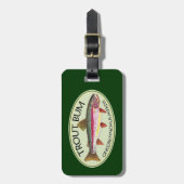 Forellenfischerei Gepäckanhänger (Vorderseite vertikal)