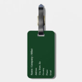 Forellenfischerei Gepäckanhänger (Rückseite vertikal)